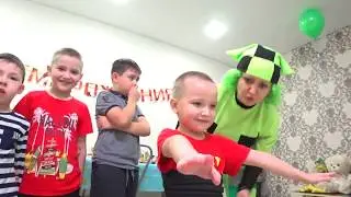 ПЕРСОНАЖ ИЗ МАЙНКРАФТ пришёл на День Рождения к ДАМИРУ, вечеринка в стиле МАЙНКРАФТ))))