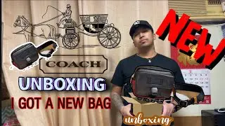 UNBOXING COACH CROSSBODY BAG FOR MEN