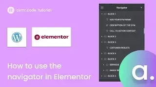 How to use the navigator in Elementor