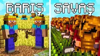 Minecraft'ta 100 Oyuncu Uygarlık Kursaydı Ne Olurdu?