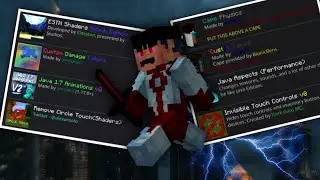 The BEST Minecraft MCPE Mods/Overlays to Use! (Custom Capes, Circle Hider, No buttons)