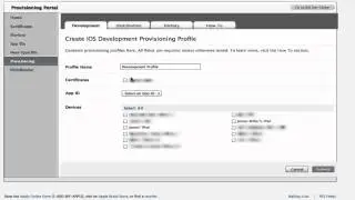 AppStore Submission - Getting your profiles
