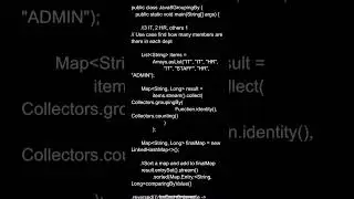 Java 8 GroupingBy. #functionalprogramming #coding #collectors #code #software #springboot