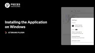 Installing the Application on Windows | JetBrains Plugin
