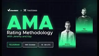 Video AMA October 14 - CheckDot Rating Methodology
