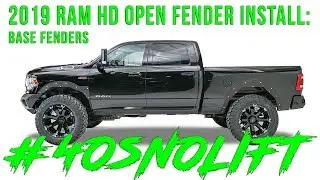 2019 RAM HD Open Fender Install (Base Fender Install)