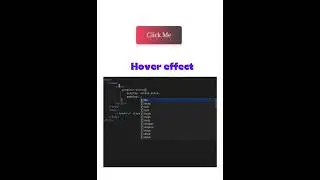 how to create a button hover effect using html and css.. #html #coding #frontend #html5 #htmlcss