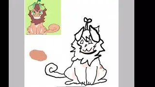 My dad draws seelmaru (first time drawing!)