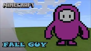 Minecraft: Pixel Art Tutorial and Showcase: Fall Guy (Fall Guys: Ultimate Knockout)
