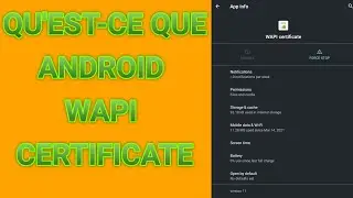 QU'EST-CE QUE WAPI CERTIFICATE ET A QUOI ÇA SERT