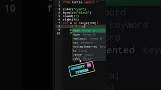 Infinity Logo in PYTHON ☯️ 