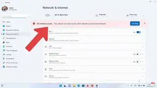 No internet your device can only access other devices on your local network windows 11