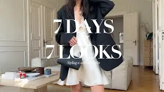 7 Days & 7 Looks | Summer Outfits strictly in Black/White/Beige only | Minimal Wardrobe