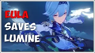 Eula blocks a bullet for Lumine (Night time version) | Genshin Impact | Cutscene