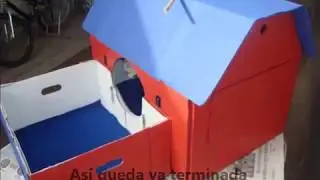 Como hacer una práctica y facil casita para tu gato