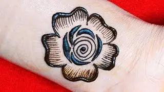 Mehandi ka design | simple mehndi design | easy rose mehndi | mehandi ke design |dulha mehndi design