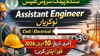 🚨 SPSC Assistant Engineer BPS-17 Jobs 2026 | Civil & Electrical Apply Now 🔥