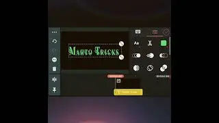 Kinemaster effect mirage text editing | Kinemaster Editing | 