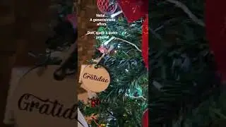 Natal, tempo de amor, gratidão, generosidade.