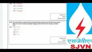 SJVN Junior Field Engineer-Mechanical2021||SjvnAnswerkey2021||25October2021
