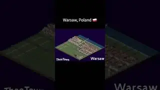 Minicities: Warsaw, Poland 🇵🇱 #citybuilder #cityskylines #minecraft #theotown #city #gaming #simcity