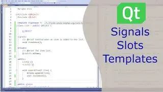 How to use Qt Signals and Slots with Templates