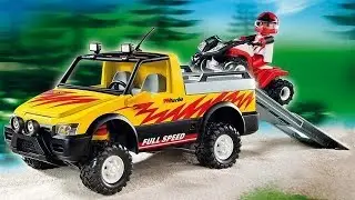 PLAYMOBIL - OUVERTURE DU PICK-UP ET QUAD DE COURSE - [REF:4228] [FR]