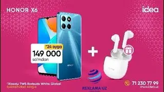 Бир деганда иккита гаджет! | Ўзбекистонда илк бор Honor X6 смартфони 