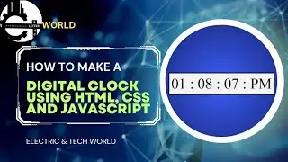 How To? | Create A | DIGITAL-CLOCK | using | HTML | CSS  | JavaScript  #digitalclock