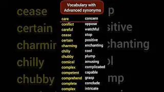 English vocabulary 
