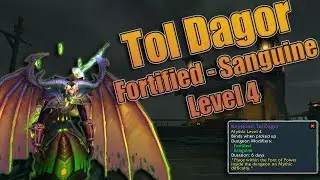 Battle for Azeroth - MYTHIC + Tol Dagor Level 4! Fortified + Sanguine! Ranged POV with Meters!