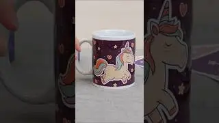 Sublimation paper on mugs.