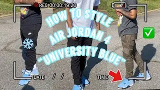 HOW TO STYLE: Air Jordan 4 “UNIVERSITY BLUE” ❄️