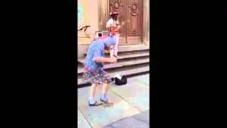 Italian lady dancing