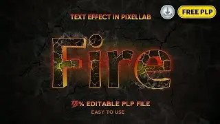 Pixellab - Fire Text Effect | 💯% Editable PLP File