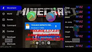 TOOLBOX FOR MCPE 1.17.2.01 INFINITE TIME X-RAY UPDATE BY FARIZ MCPE