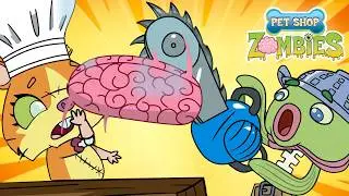 Finding Buzzbee 🎤 and More Full Episodes! 🧟‍♀️ Pet Shop Zombies 🧠 Funny Cartoon for Kids