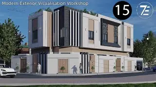 3Ds MAX Modern Exterior visualization workshop (Lumion) ورشة الاظهار الخارجي علي ثري دي ماكس