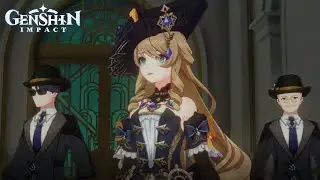We meet Navia For the First Time - CUTSCENE - Genshin Impact
