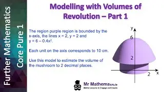 Modelling with Volumes of Revolution Part 1 | Mr Mathematics