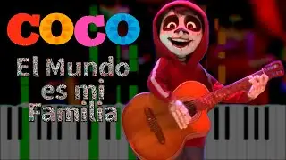 El Mundo es mi Familia de Coco - Piano Tutorial - KeySynth