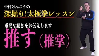意識できたら最高です！深掘り【太極拳レッスン】推掌のコツ・ポイント。ここまで詳しくお伝えします。初心者からベテランまで誰でも気軽にできる中村げんこうの太極拳、太極拳がもっと楽しくなる！