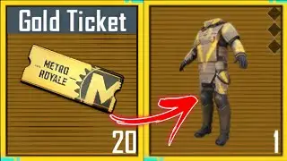 GOLDEN TICKET CHALLENGE 🎫 PUBG METRO ROYALE CHAPTER 24