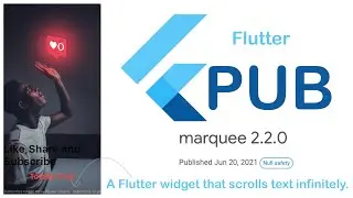 Marquee | flutter | package | Infinite Scroll Text