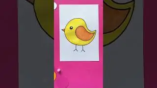 Как легко нарисовать цыплёнка🐥всего за 5 минут!