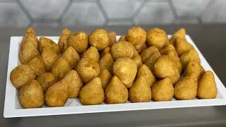 Coxinha com massa de batata | Super fácil #coxinhadefrango #coxinha #salgadosfritos #receitas