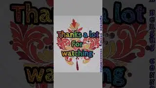 Drawing Maple Leaf in a different way/🍁 drawing and painting 