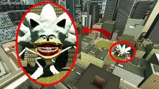Un DRON capta a SILVER SONIC TAPES en la CIUDAD | Garry's Mod Sandbox