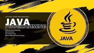 Java Programming - 8 | Sinhala | Sri Lanka | 2023 (Clear explanation)