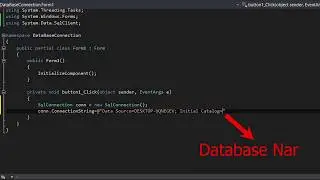C# Tutorial-Create Database Connection and Check it